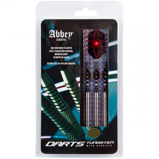 Jeux Soldes ABBEY DARTS Abbey Darts Set de fléchettes 3 pcs 85 % Tungsten 26 g Argenté