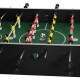 Jeux Soldes HOMCOM Baby-foot table de Babyfoot sur roulettes dim. 146L x 64l x 87H cm 2 balles fournies MDF acier gris noir