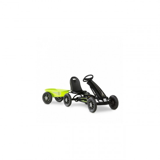 Jeux Soldes Jeux de plein air EXIT EXIT Cheetah Kart a pedales (5-12 ans) noir avec remorque