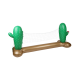 Jeux Soldes AirMyFun Filet de Volley Gonflable et Flottant pour Piscine & Plage, 274 x 165 x 37 cm - Design Cactus