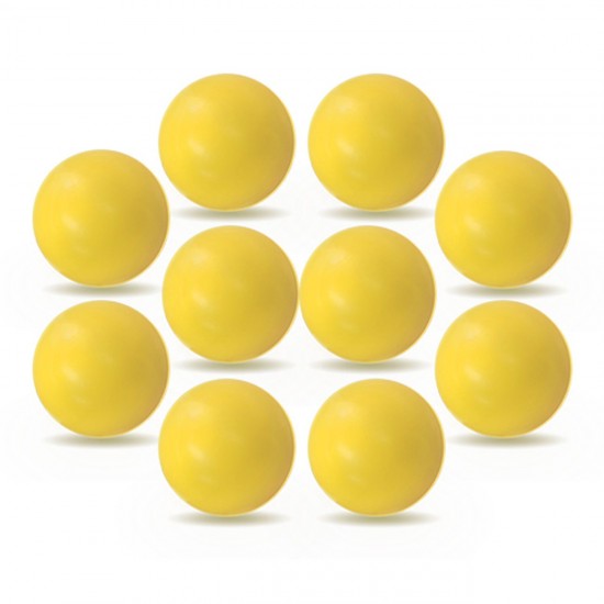 Jeux Soldes Baby foot ROBERTO SPORT Lot de 10 balles Roberto Sport plastique jaunes