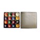 Jeux Soldes JT2D Set de 16 Boules de Billard Américain en résine (57mm) 15 boules multicolores numérotées