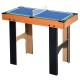 Jeux Soldes HOMCOM Table multi jeux 4 en 1 babyfoot billard air hockey ping-pong avec accessoires MDF bois 87 x 43 x 73 cm