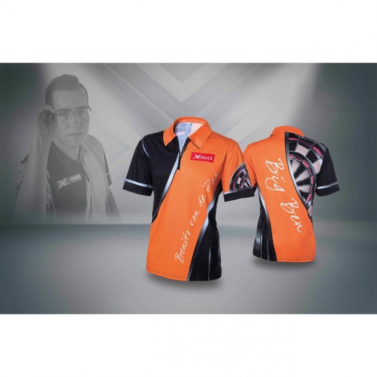 Jeux Soldes XQMAX DARTS XQmax Darts T-shirt réplique de match BvdP Orange Taille M QD9200230