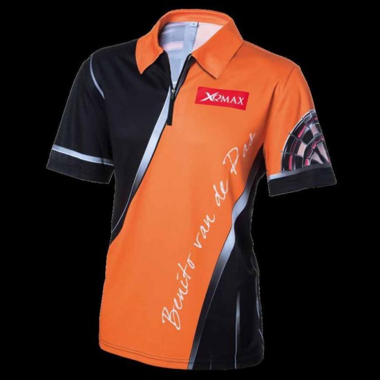 Jeux Soldes XQMAX DARTS XQmax Darts T-shirt réplique de match BvdP Orange Taille S QD9200220